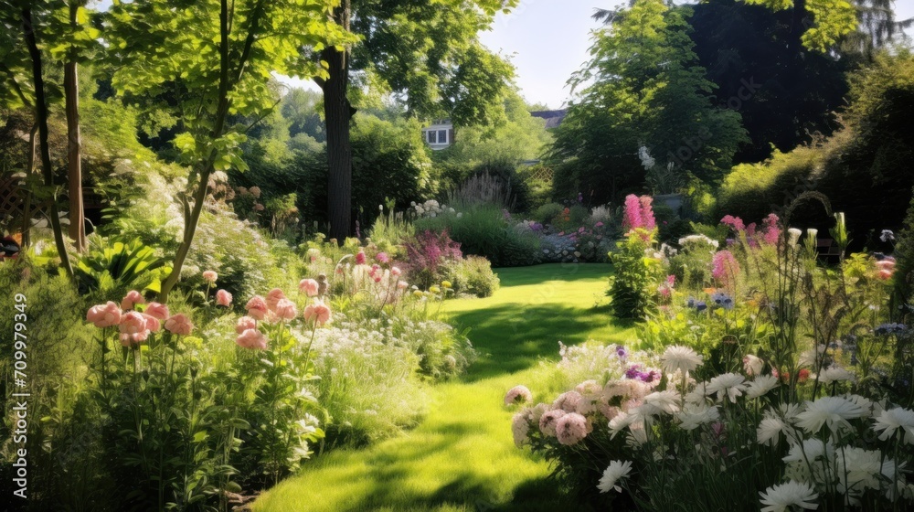 Beautiful summer garden Beautiful summer garden