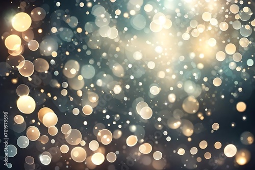Bokeh background with light. Glitter and diamond dust  subtle tonal variations. AI generated 