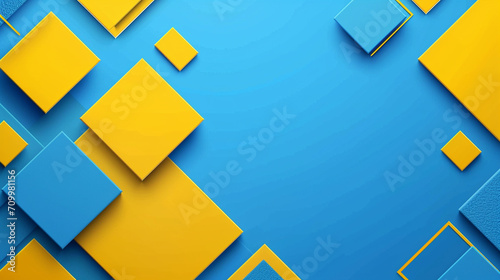 Free Download Yellow and blue abstract background vector presentation design. PowerPoint and business background. - GFXLoad