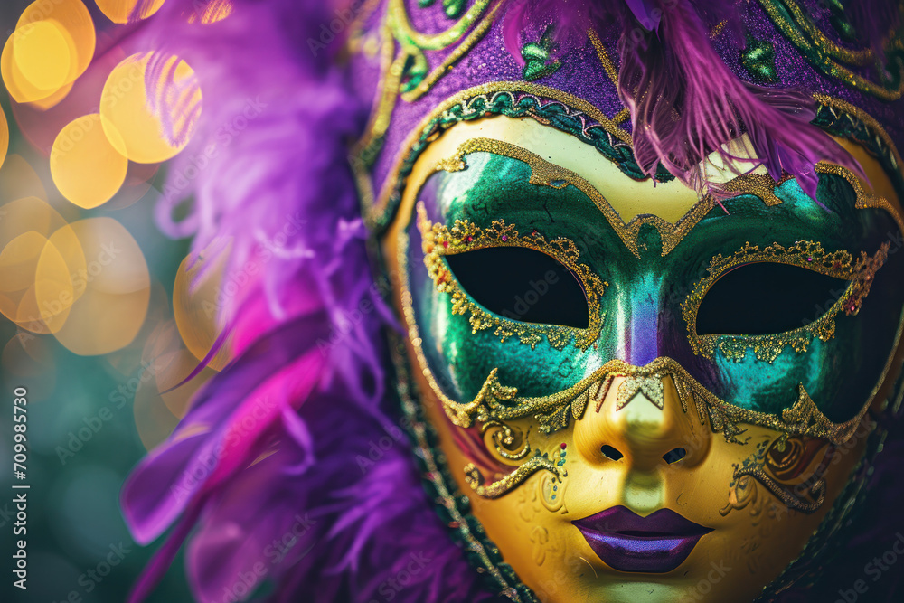 Carnival mask close up 