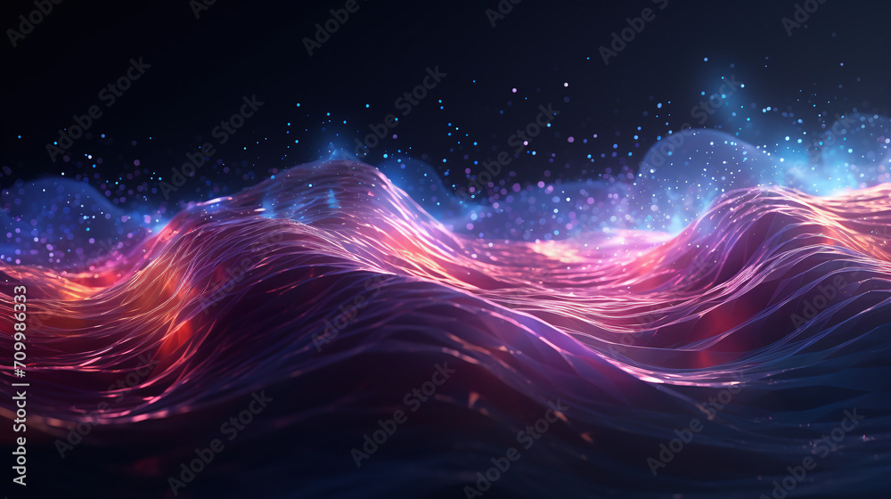 Abstract hi tech. Abstract digital background. Wave abstract liquid background. Fabric background. Gradient background. Ai	

