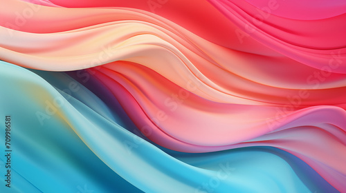 Wave abstract liquid background. Fabric background. Gradient background. Ai 