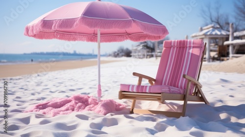 Wallpaper Mural beautiful pink swing beach chair UHD Wallpaper Torontodigital.ca