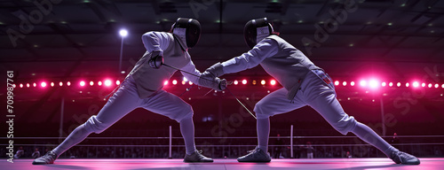 Fencing in the Olympics summer games photo
