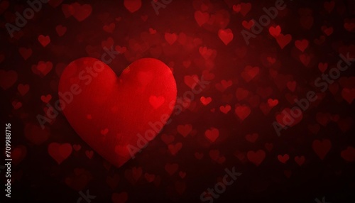 red heart valentine day abstract background