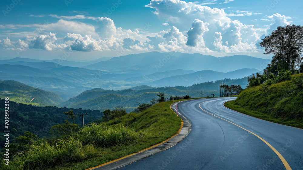 Obraz premium The Panoramic mountain road