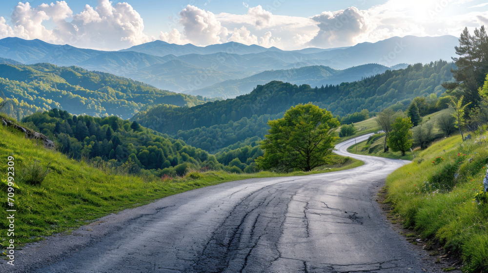 Fototapeta premium The Panoramic mountain road
