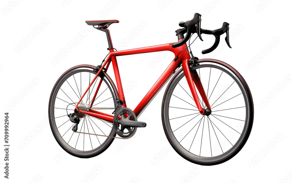 Rider road bike.3D image of Radiant Rider road bike isolated on transparent background.