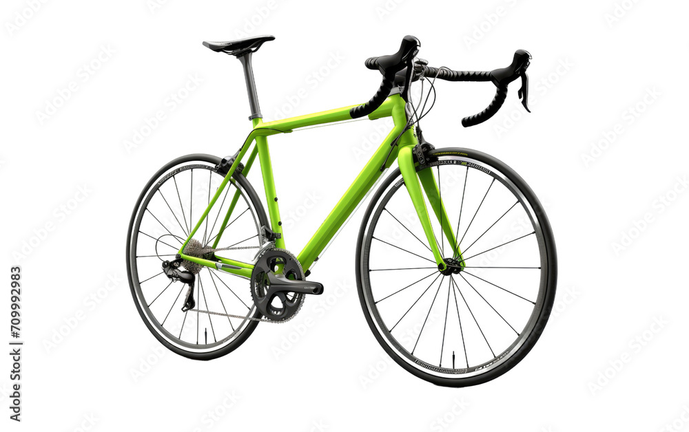 Rider road bike.3D image of Radiant Rider road bike isolated on transparent background.