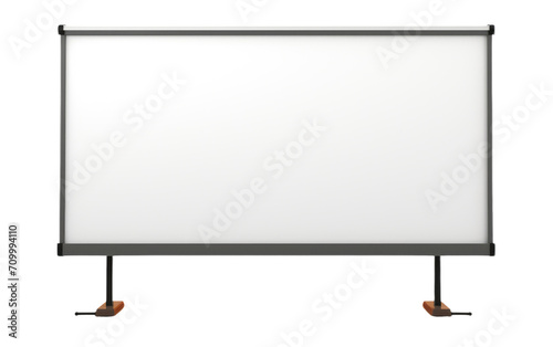 Projection Screen. 3D image of Projection Screen isolated on transparent background.