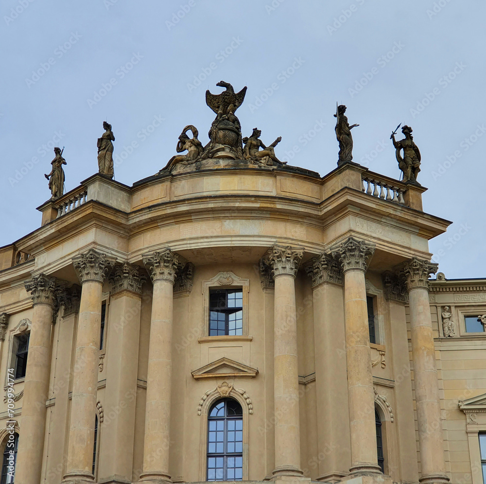 Humboldt University's timeless elegance captured in this historic building. A blend of academic grandeur and cultural richness, symbolizing knowledge and tradition
