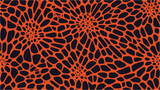 Christmas background. Masculine doodle seamless pattern. Orange astra petals. Arabic pattern. Vector illustration with fireworks.