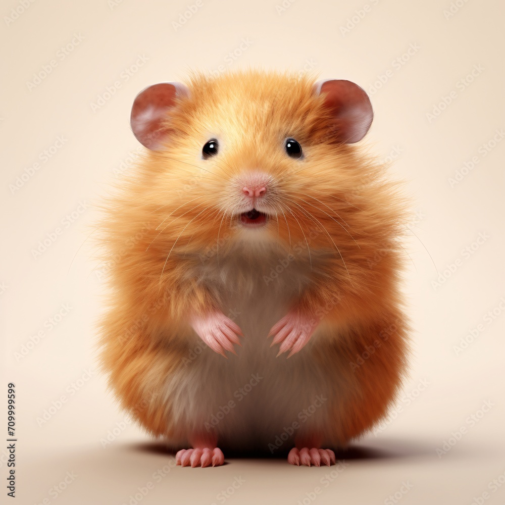 a tiny brown hamster on a white background a tiny brown hamster on a white background