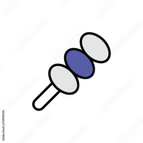 Dango icon design with white background stock illustration