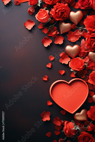 red rose petals