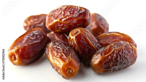 Dates fruit isolated on white background. Clipping path included.