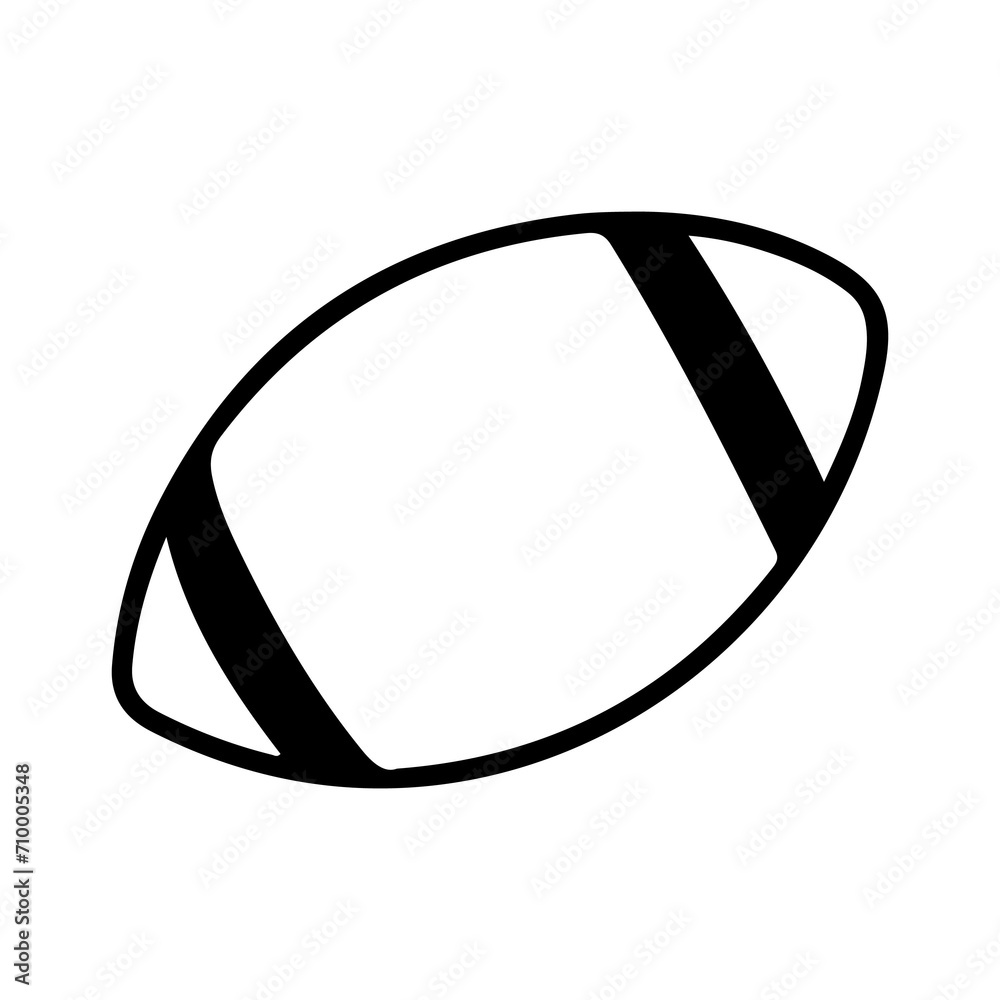Football clip art design on plain white transparent isolated background for card, shirt, hoodie, sweatshirt, apparel, card, tag, mug, icon, poster or badge Football clip art design on plain white transparent isolated background for card, shirt, hoodie, sweatshirt, apparel, card, tag, mug, icon, poster or badge