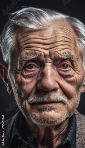 portrait of a senior man close-up   elderly man  grandpa portrait