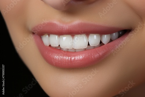 Radiant Middle-Aged Woman with a Captivating Smile. Perfect Teeth and Confident Expression