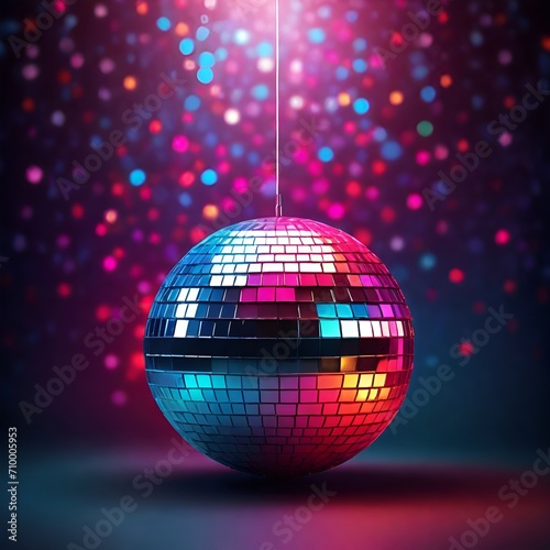 shiny disco ball,party,dance,mirror,culb,light,Ai generated 