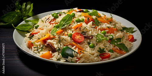 salad with vegetables, Nutritious soybean Pulao, Rice Pulau, Biryani made using Basmati Rice,
Yummy soya pulao, Generative AI