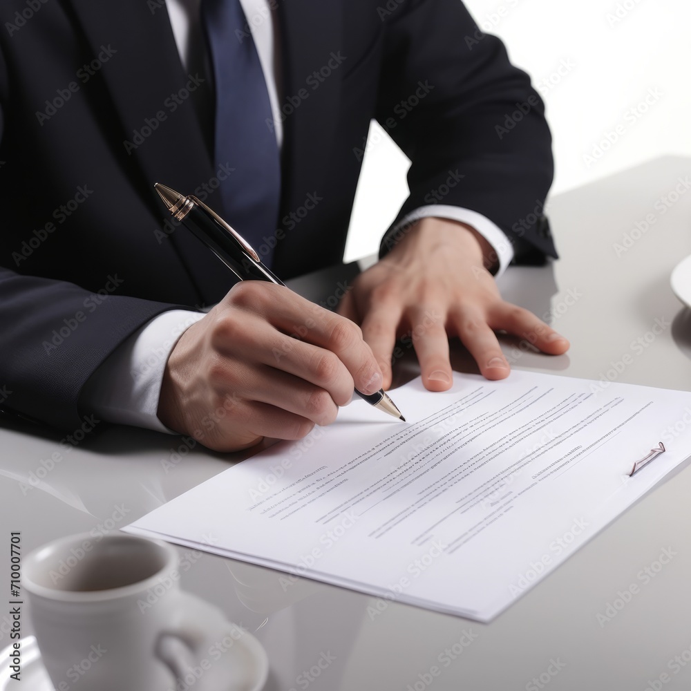 businessman signing a contract businessman signing a contract