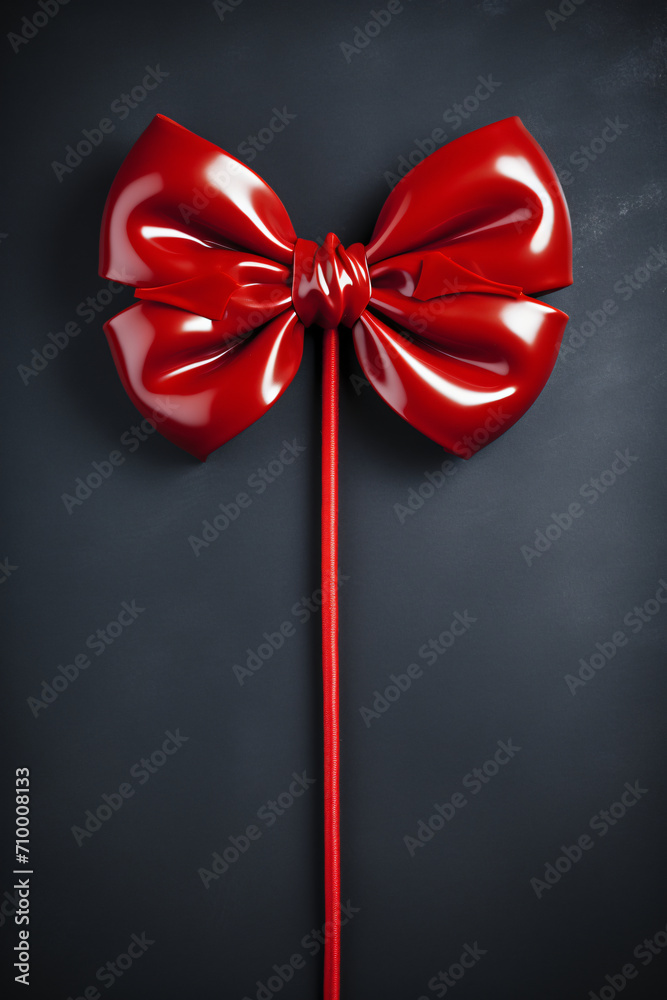 red bow with ribbon red bow with ribbon