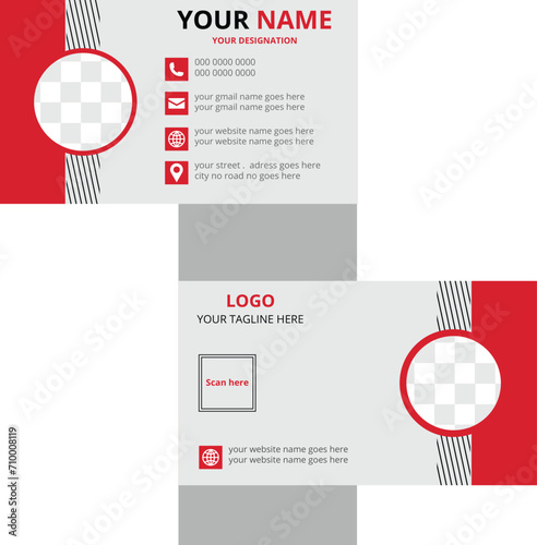 Modern Business Card  Luxury business card design template Double-sided creative business card template  Creative and Clean Business Card  