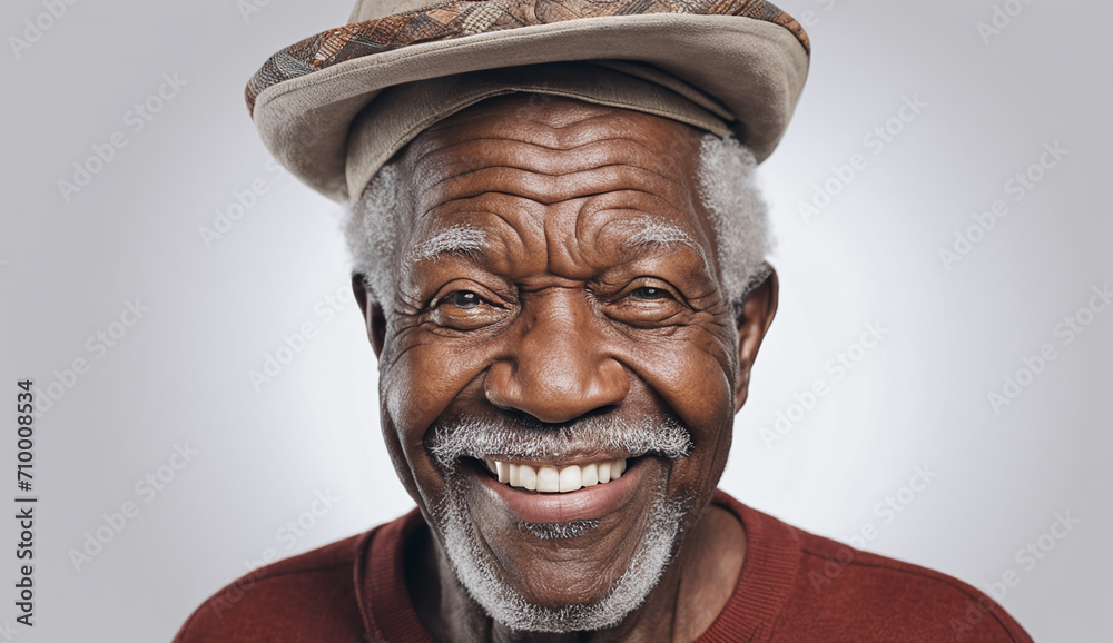 portrait of a funny , happy senior old man close-up , elderly man, grandpa portrait ,black man looking at camera portrait of a funny , happy senior old man close-up , elderly man, grandpa portrait ,black man looking at camera