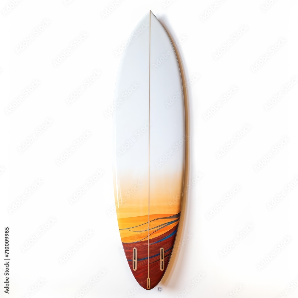 illustration of a surfboard, surf, surfboard with a painting illustration of a surfboard, surf, surfboard with a painting