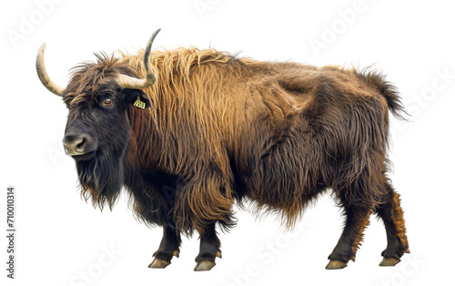 Wild Yak on Transparent Background