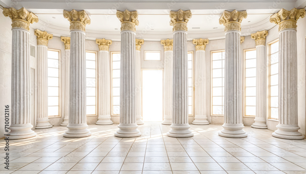 Fototapeta premium Contemporary Architectural Design in an Empty Government Building