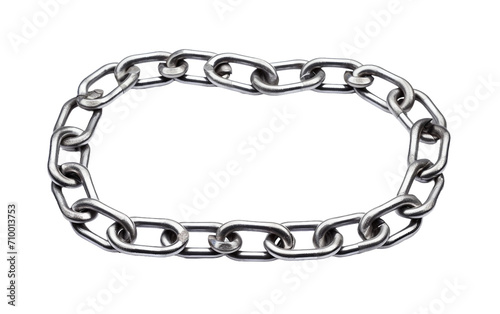 Stylish Isolation of Heavy-Duty Metal Chain Isolated on Transparent Background PNG.