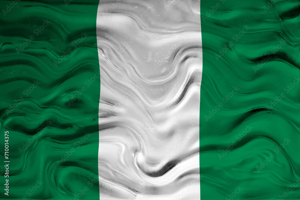 National flag of Nigeria. Background with flag of Nigeria. National flag of Nigeria. Background with flag of Nigeria.