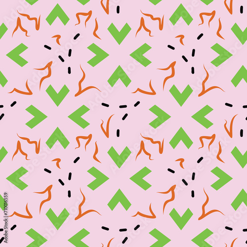 Vector art Seamless pattern for textile prints