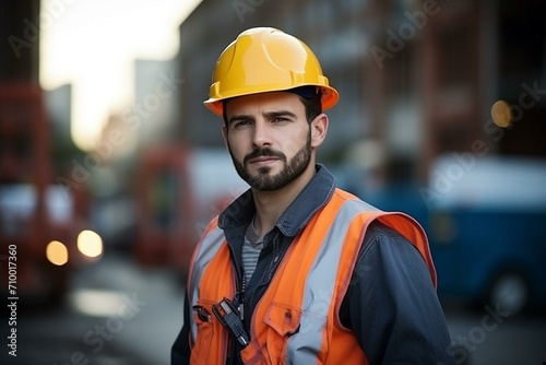 Portrait of a Construction Worker on Site