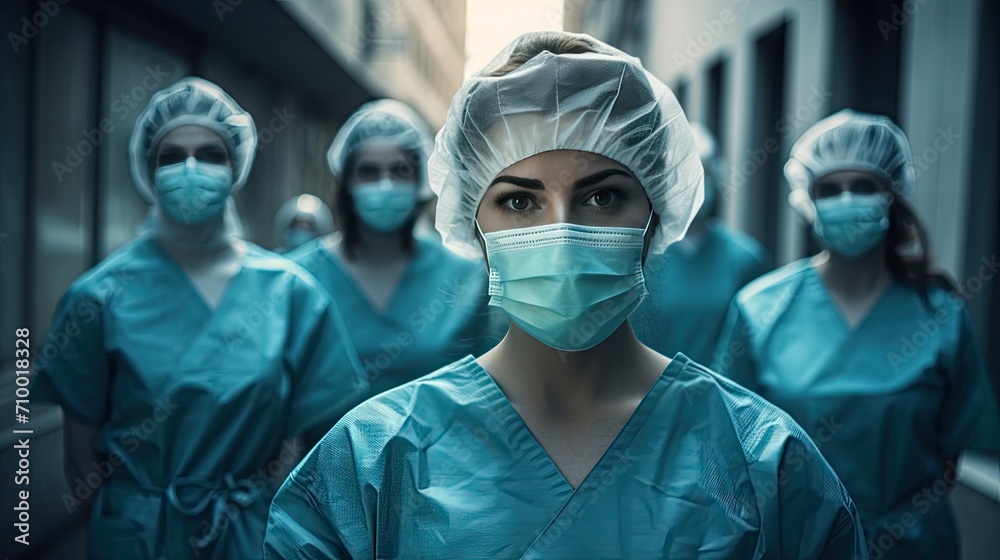 Medical workers. Healthcare worker. working at a medical institution or hospital Medical workers. Healthcare worker. working at a medical institution or hospital