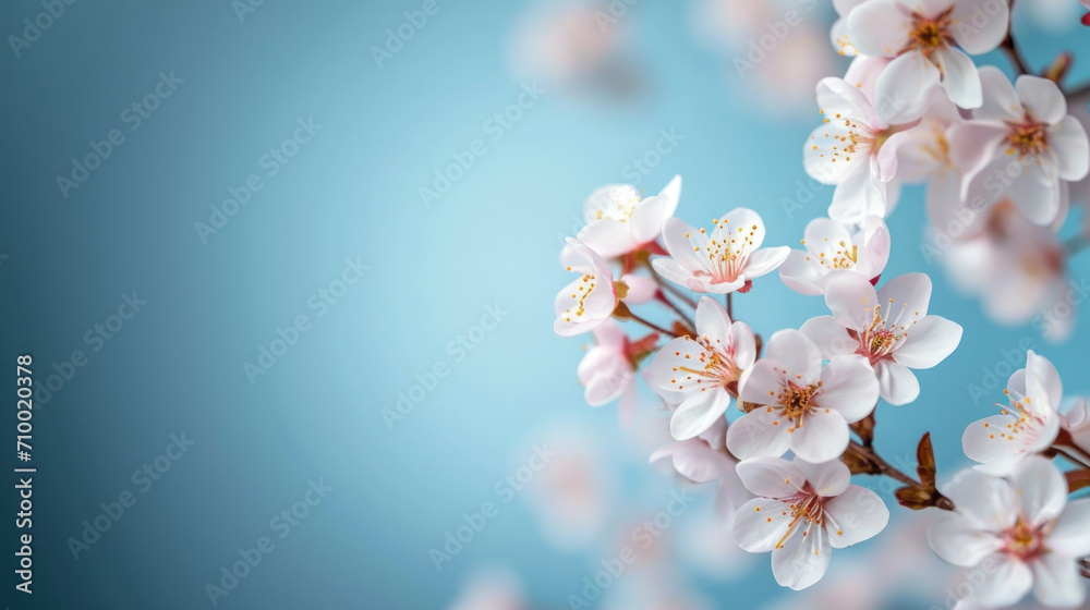 Close up of cherry blossom background, copy space, woman's day banner, mother's day background Close up of cherry blossom background, copy space, woman's day banner, mother's day background