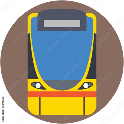 Tram Vector Icon