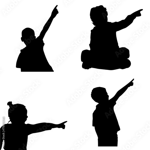 Niños haciendo gestos