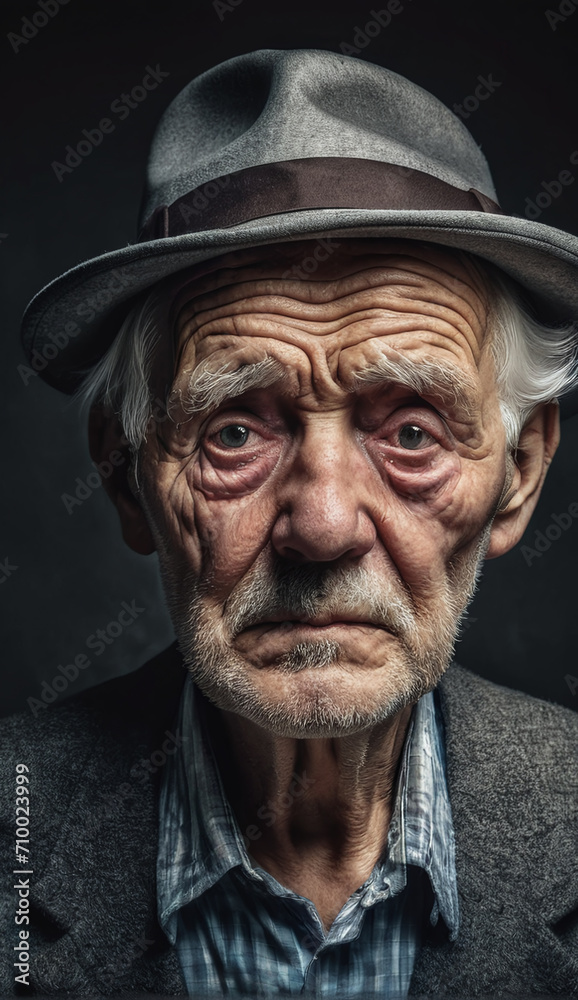 portrait of a senior old man