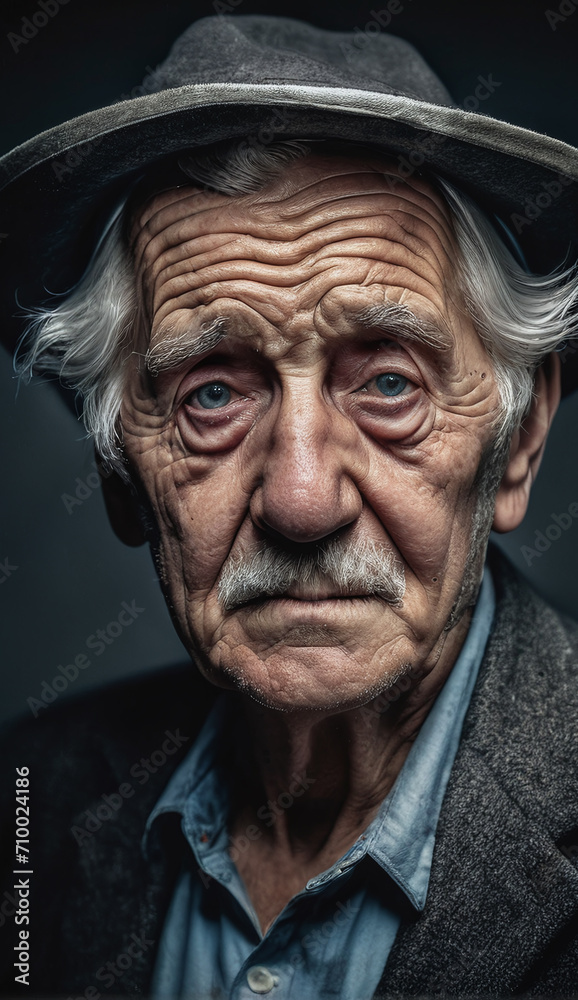 portrait of a senior old man portrait of a senior old man