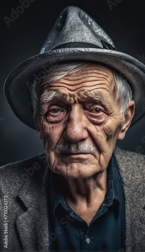 portrait of a senior old man