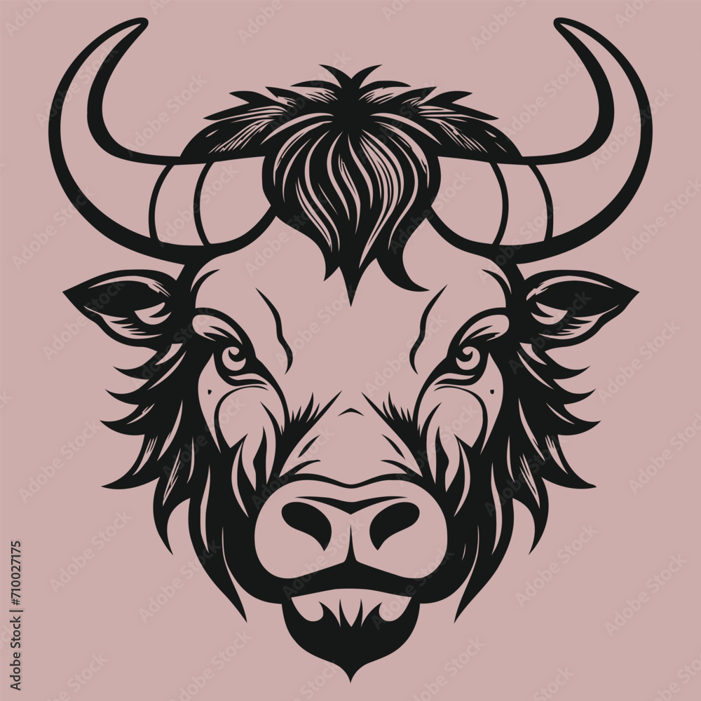 Buffalo Vector Art Illustrator Design