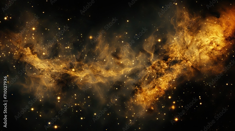 An intricate cosmic scene of interstellar clouds and star formation