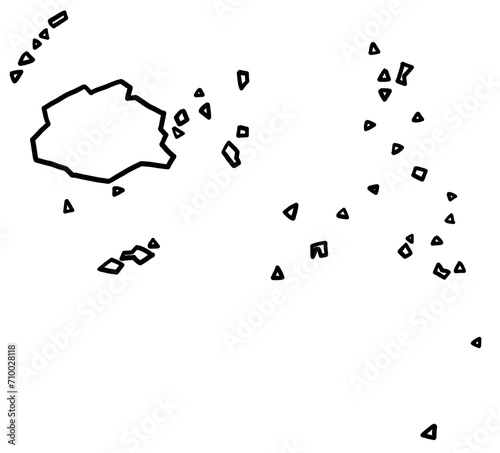 Fiji map outline