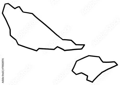 Wallis and Futuna map outline
