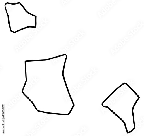 Tokelau map outline