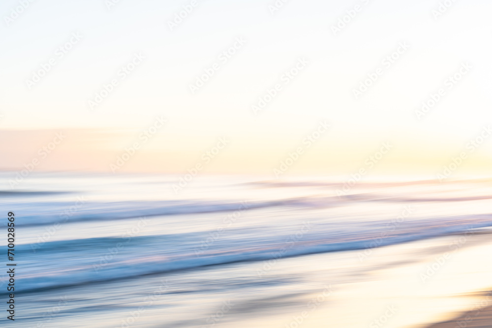 Background coastal impressionist effect image sea and sky motion blur