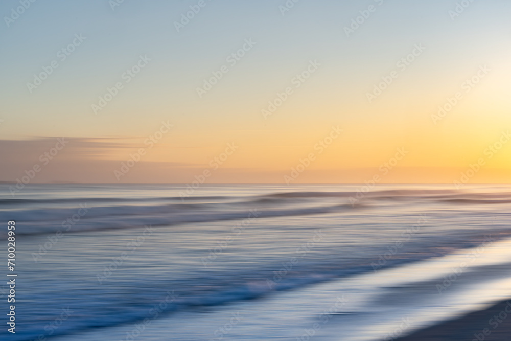Background coastal impressionist effect image sea and sky motion blur